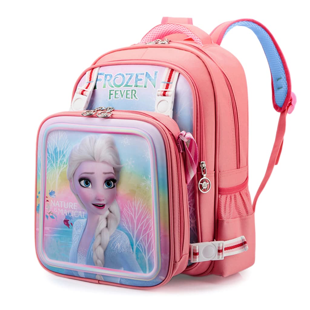 PALAY 2 in 1 Kids Bags For Girls Backpack Messenger Bag 16'' Girl School Backpack Princess Elsa Cartoon School Backpack for Girls Gift for Kids Primary Student PALAY 2 in 1 Kids Bags For Girls Backpack Messenger Bag 16'' Girl School Backpack Princess Elsa Cartoon School Backpack for Girls Gift for Kids Primary Student